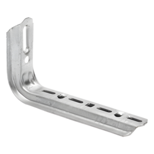 CHAROFIL MG-60-102EZ – Ménsula Omega Tipo L / 310 mm de Ancho / Acero al Carbono Calibre 13 / Acabado Electro Zinc / Montaje en Muro