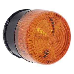 STI STI-SA5500-A – Microcontrolador de Alarma Sirena/Estrobo / 32 Sonidos / 8 Patrones LED / IP66 / Color Ámbar / Uso Exterior