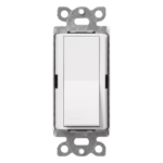 LUTRON ELECTRONICS SC3PSSWL – Interruptor de Paso 3 Vías / 120/277 V / 15 A / Iluminación y Motores / Paleta Grande / Blanco
