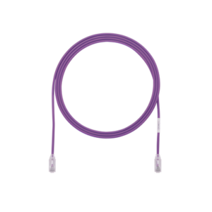 PANDUIT UTP28SP1VL – Cable de Parcheo / UTP Cat6 / 28AWG Diámetro Reducido / 0.3 m (1 pie) / Violeta