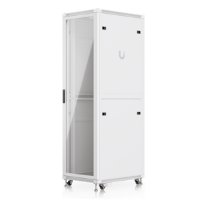 UBIQUITI UACC-RACK-42U-800-G – Gabinete Rack de Piso / 42U / 600 x 800 mm (31.5 in) / 800 kg (1763.7 lb) / Puerta de Vidrio Templado / Ventiladores Integrados / Ruedas con Bloqueo