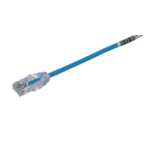 PANDUIT UTP28SP100BU – Cable de Parcheo Cat6 UTP / 28AWG Diámetro Reducido / 30.48 m (100 ft) / Azul / 250 MHz / PoE++