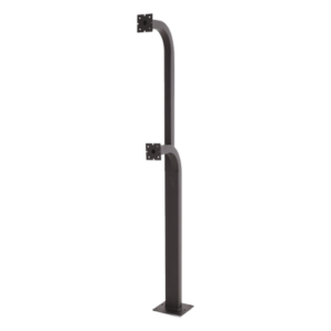 DKS DOORKING 1200-049 – Poste de Montaje / Diseño Offset / Altura Ajustable / Acabado Intemperie / 1.5 a 1.8 m (5 a 6 pies)