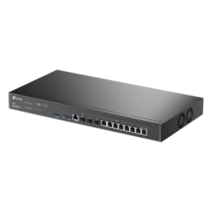 TP-LINK ER8411 – Router Empresarial Multi-WAN / 10 Puertos WAN con Balanceo de Carga / 2 Puertos SFP+ 10G / 1 Puerto SFP 1G / 8 Puertos RJ45 1G / 2.3 Millones Sesiones Concurrentes / 2 Puertos USB 3.0