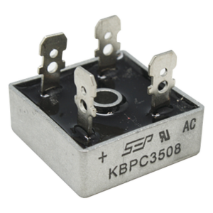 SYSCOM PARTS KBPC-3508 – Puente de Diodos Rectificador / 35A / 800 PIV / 29 x 29 mm / Encapsulado Metálico Aislado