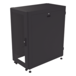 LINKEDPRO BY EPCOM LP-60100-24U-R2 – Gabinete de Piso para Telecomunicaciones / 24 UR / 600 x 1000 mm / Puerta con Cristal Templado / Cierre 3 Puntos / Postes Ajustables