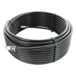 WILSONPRO / WEBOOST 951-175 – Jumper Coaxial / 75 Ohm / 22.86 m (75 pies) / Blindaje 90 dB / Conector F Macho / RG11 Equivalente LMR400-75