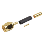 RF INDUSTRIES,LTD RP-3000-1B – Conector SMA Macho Inverso / Anillo Plegable / Bronce con Oro / RG-174/U, RG-316/U