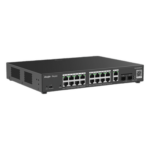 RUIJIE RG-ES220GS-P – Switch PoE Administrable / 16 Puertos Gigabit PoE+ / 2 SFP 1Gb / 250W / 40 Gbps / Gestión en la Nube