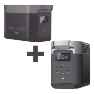 ECOFLOW DLT2MAX-BP – Estación de Energía Portátil / 4096Wh Total / 2400W CA / LiFePO4 / WiFi & Bluetooth / 23 kg