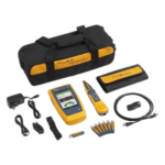 FLUKE NETWORKS LIQ-KIT – Kit Calificador de Red / Hasta 10 Gbps / Pantalla Multitáctil a Color / Mediciones Basadas en Frecuencia / Diagnóstico de Switch / 32.8 ft (10 m)