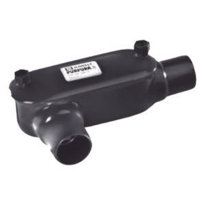 RAWELT OT-0087-PC – Caja Condulet tipo T / Recubrimiento PVC 40 mils / Rosca NPT 3/4" (19 mm) / Aluminio Diecast / IK09 / 0.26 kg