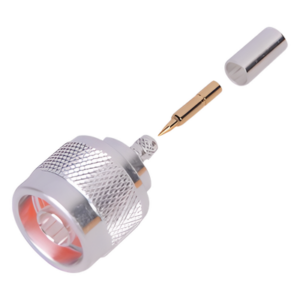 RF INDUSTRIES,LTD RFN-1005-3C – Conector RF N Macho / Anillo Plegable / 50 Ω / 0-11 GHz / Para Cable RG-58/U