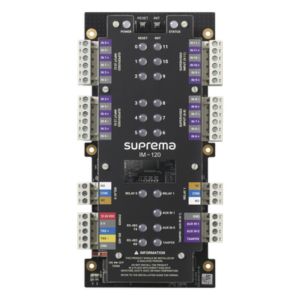 SUPREMA IM120 – Módulo de Supervisión / 12 Entradas Supervisadas / 2 Relevadores / Conexión en Cascada RS485 / 31 Unidades
