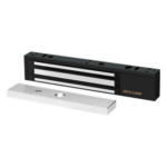 ENFORCER SECOLARM E-941SB-600PQ – Chapa Magnética Electromagnética / 600 lb (272 kg) / 12/24 VDC Seleccionable / Sensor de Adherencia / LED de Estado / Sin Magnetismo Residual / IP