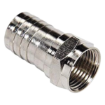 EPCOM TITANIUM TT-CON-534 – Conector F Macho / Doble Blindaje / Plegable / Bronce Niquelado / RG-6