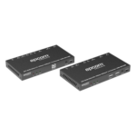 EPCOM PROAUDIO EPP-EHB100AU – Extensor HDMI HDBaseT / 4K2K@60Hz / HDR 4:4:4 / 18 Gbps / Alcance 100 m (328 ft) / USB KVM / IR Bidireccional / PoC / HDCP 2.2