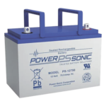 POWER SONIC PS-12750-T6 – Batería de Respaldo AGM/VRLA / 12V / 78.6 Ah @20 hr / Vida Útil 10-12 Años / Terminales T6 / Certificación UL
