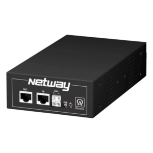 ALTRONIX NETWAY1D – Inyector Midspan / 1 Puerto / Hi-PoE 60W / 802.3af/at / 56VDC Clase 2 / -30°C a 50°C / 1.0 kg