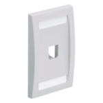 PANDUIT CFPE1WHY – Placa de Pared Vertical / 1 Puerto Mini-Com / 69.8 x 114.3 mm / ABS / Blanco / RoHS