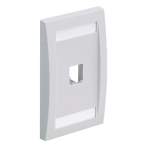 PANDUIT CFPE1WHY – Placa de Pared Vertical / 1 Puerto Mini-Com / 69.8 x 114.3 mm / ABS / Blanco / RoHS