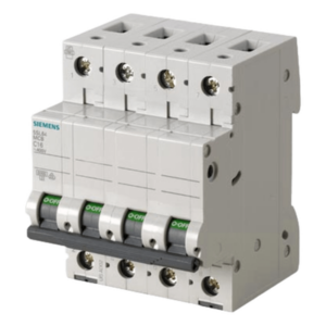 SIEMENS 5SL64167CC – Interruptor automático magnetotérmico / 4 polos / 16 A / Curva C / 6 kA / 400 VCA / Riel DIN