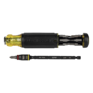KLEIN TOOLS 32304 – Desarmador multiherramienta HVAC / Longitud ajustable / 14 funciones / 12 puntas integradas / Dado 1/4'' girado / Compatible impacto