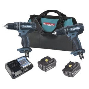 MAKITA DLX2501S – Kit Taladro Percutor + Llave de Impacto / 18V / 2 Baterías 3Ah / Motor BL / 210 Nm / 1/2"