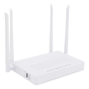 V-SOL V2802-ACT – ONU Dual PON / Wi-Fi Doble Banda AC1200 / 2 Puertos Gigabit / Puerto CATV con AGC / 4 Antenas de Alta Ganancia / Gestión Remota OLT