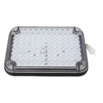 EPCOM INDUSTRIAL SIGNALING XLTE515RW – Luz de Advertencia LED / 104 LED de Alta Intensidad / 9x7" / Bicolor Rojo/Claro / 12 VCC / 10 Modos de Destello / Mica de Policarbonato