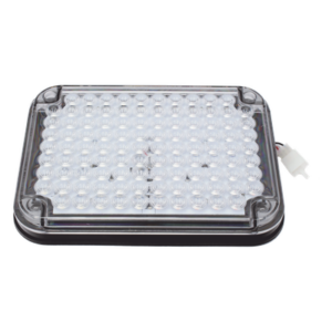 EPCOM INDUSTRIAL SIGNALING XLTE515RW – Luz de Advertencia LED / 104 LED de Alta Intensidad / 9x7" / Bicolor Rojo/Claro / 12 VCC / 10 Modos de Destello / Mica de Policarbonato