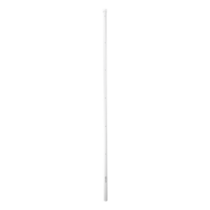 EPCOM INDUSTRIAL SYS-POST-ESQ-6W – Poste de Esquina para Cerca Electrificada / Acero Galvanizado Cal. 18 / 1.4 m (4.6 ft) / 6 Aisladores / Pintura Electroestática Blanca / Fijación en Concreto