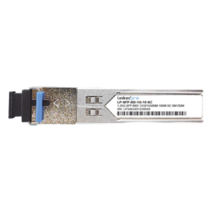 LINKEDPRO LP-SFP-BD-1G-10-SC – Transceptor SFP Bidireccional / 1.25 Gbps / Monomodo 10 km (6.2 mi) / 1310 & 1550 nm / Conector SC/UPC Simplex / Hot-Pluggable / DDM / 2 Piezas