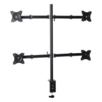EPCOM EPS710ED4 – Soporte de Escritorio Articulado / 4 Monitores 13 a 27" / Carga 15 kg (33 lbs) por Pantalla / VESA 75x75 y 100x100 / Acero / Giro ±30°