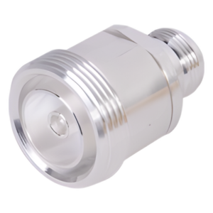 RF INDUSTRIES,LTD RFD-1673-2 – Adaptador en Línea / DIN 7-16 Hembra a N Hembra / Cuerpo de Bronce Plateado / Aislante de Teflón