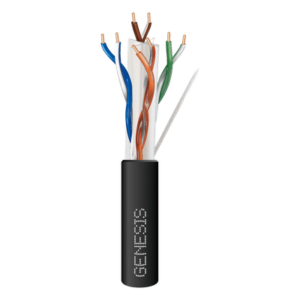 GENESIS 5110-1008 – Carrete de Cable Cat6 / 305 m (1000 pies) / Calibre 24 AWG / Exterior UV / -20°C a 60°C / 400 MHz / RoHS