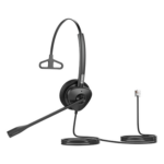 FANVIL HT301 – Diadema Monoaural / Audio HD Wideband / Cancelación Pasiva de Ruido / Brazo Ajustable 260° / Conexión RJ9 / Diseño Ultraligero 73 g