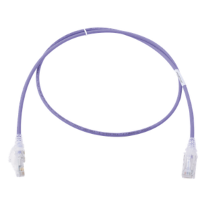 SIEMON MC6-03-0828B – Patch Cord Cat6 UTP / 28AWG / 0.91 m (3 ft) / CM/LS0H / Diámetro 4.0 mm / Violeta