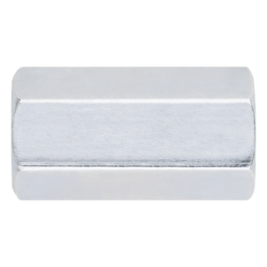 INDEX MAH-P014 – Cople Hexagonal Roscado / 1/4" (6.5 mm) / Longitud 7/8" (22.2 mm) / Llave 3/8" (9.5 mm) / Acabado Cincado