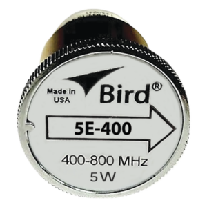 BIRD TECHNOLOGIES 5E-400 – Elemento de Medición en Línea / 5 Watt / 7/8" / 400-800 MHz / Para Wattmetro Modelo 43