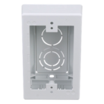 PANDUIT JBX3510WH-A – Caja de Pared Superficial / 5 x 3.26 x 1.62 in / PVC Auto-extinguible UL94-V0 / 3 Entradas de Tubería