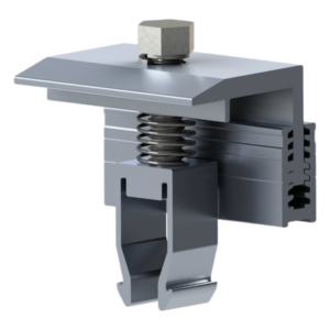 EPCOM POWERLINE EPLEC5NTAL50 – Sujetador final para paneles solares / Aluminio anodizado / Ajuste 25-40 mm / Riel 21 / 0.98-1.57 pulgadas