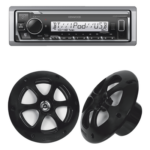 JVC KENWOOD KE/1613MRB – Estéreo Marino con Bluetooth / Pantalla 255 Segmentos / Ecualizador 13 Bandas / Bocinas 6.5' Resistentes al Agua / 3 Salidas Preamplificadas 4.0V