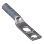 PANDUIT LCC6-14JAW-L – Zapata de Compresión / Calibre 6 AWG / Doble Barreno 1/4 pulgada (6.4 mm) / Espaciado 0.63 pulgadas / Tambor Largo con Mirilla / Lengüeta Estándar