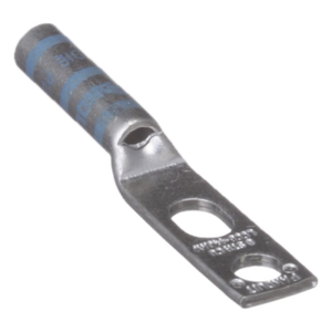 PANDUIT LCC6-14JAW-L – Zapata de Compresión / Calibre 6 AWG / Doble Barreno 1/4 pulgada (6.4 mm) / Espaciado 0.63 pulgadas / Tambor Largo con Mirilla / Lengüeta Estándar