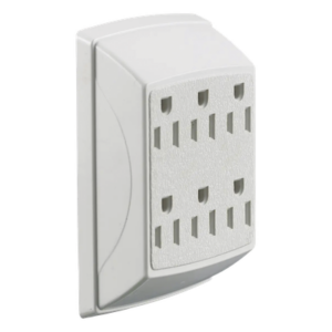 HUBBELL HUB-RT-600-W – Multicontacto Dúplex / 6 Salidas / 15 A / 125 V CA / 1875 W / Aislamiento Reforzado / -40 °C a 75 °C (-40 °F a 167 °F)