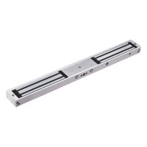 ACCESSPRO MAG600NDLED – Cerradura Electromagnética Doble / 280 kg (617.3 lb) por Lado / 12/24 VCC / LED de Estado / Sin Magnetismo Residual / Sensor NC/NO
