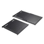 HOFFMAN D19FVT912B – Charola Ventilada de Instalación sin Herramienta / Superficie 19" / Ajustable 792 a 1151 mm (31.2 a 45.3 in) / Carga 68 kg (150 lb) / Acero Negro