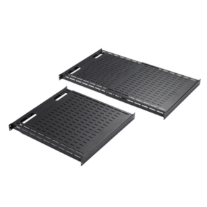 HOFFMAN D19FVT912B – Charola Ventilada de Instalación sin Herramienta / Superficie 19" / Ajustable 792 a 1151 mm (31.2 a 45.3 in) / Carga 68 kg (150 lb) / Acero Negro