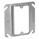 RACO HUB-772 – Sobretapa Cuadrada / Acero Galvanizado Troquelado / 4 x 4 in / Capacidad 5.5 Unidades / UL Listed